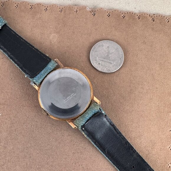 Vintage Snoopy Playing Tennis and original Faded Denim Blue strap